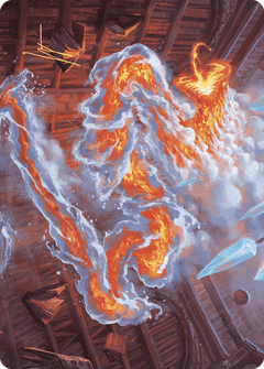 Scalding Viper Art Card (Gold-Stamped Signature) [Wilds of Eldraine Art Series]-1
