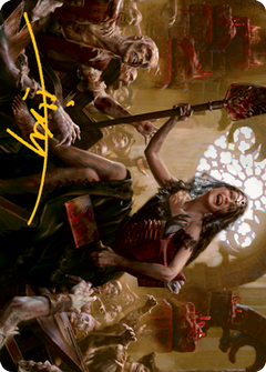 Gisa, Glorious Resurrector Art Card (Gold-Stamped Signature) [Innistrad: Midnight Hunt Art Series]-1