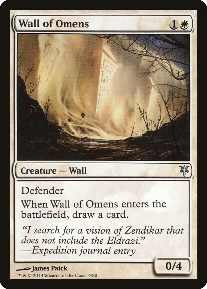 Wall of Omens [Duel Decks: Sorin vs. Tibalt]-1