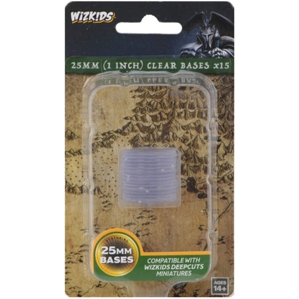 WizKids Deep Cuts Clear 25mm Round Base 15ct