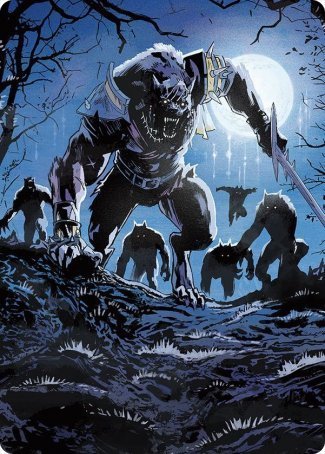 Tovolar, the Midnight Scourge 2 Art Card [Innistrad: Midnight Hunt Art Series]-1
