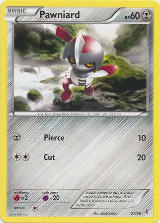 Pawniard (21/30) [XY: Trainer Kit 1 - Bisharp]-1