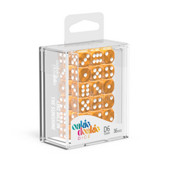 Oakie Doakie Dice D6 12 mm Marble - Orange (36)-1