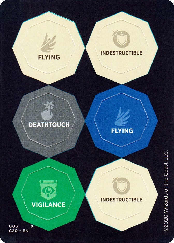 Punch Card Token (003 // 004) - Thick Stock [Commander 2020 Tokens]-1