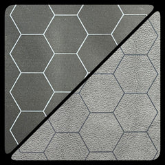 CHX 96680 Reversible Battlemat 1" Hexes Black-Grey (23 1/2 x 26)-1