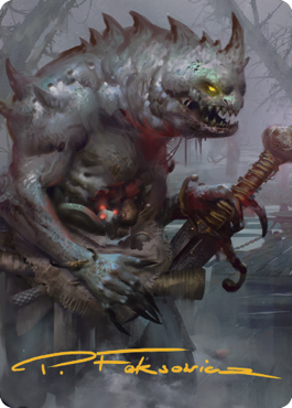 Gray Slaad Art Card (Gold-Stamped Signature) [Commander Legends: Battle for Baldur's Gate Art Series]-1