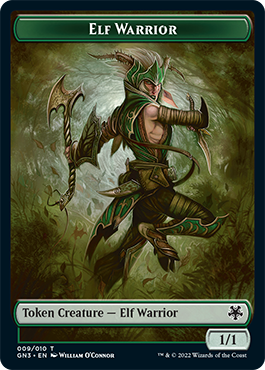 Soldier // Elf Warrior Double-Sided Token [Game Night: Free-for-All Tokens]-2