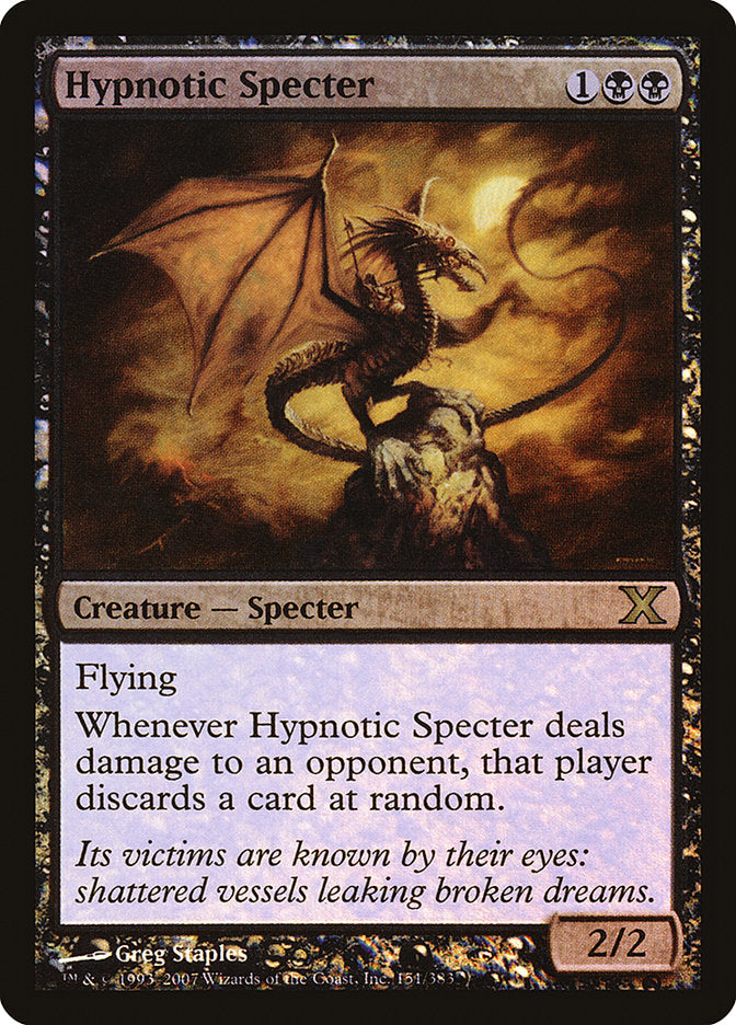 Hypnotic Specter (Premium Foil) [Tenth Edition]-1