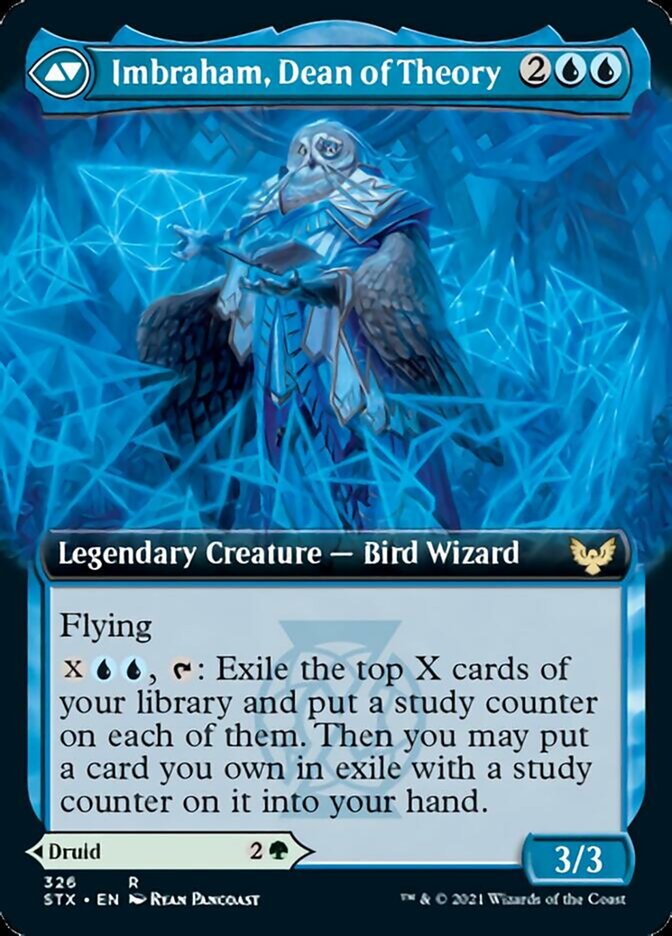 Kianne, Dean of Substance // Imbraham, Dean of Theory (Extended Art) [Strixhaven: School of Mages]-2