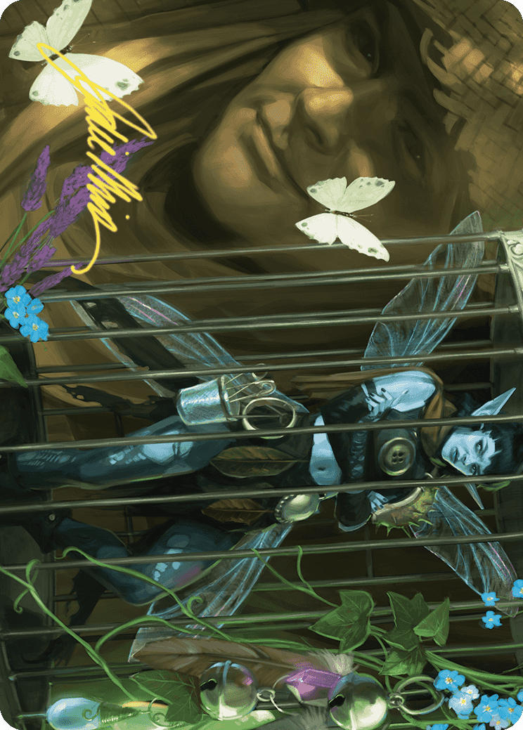Cooped Up Art Card (Gold-Stamped Signature) [Wilds of Eldraine Art Series]-1