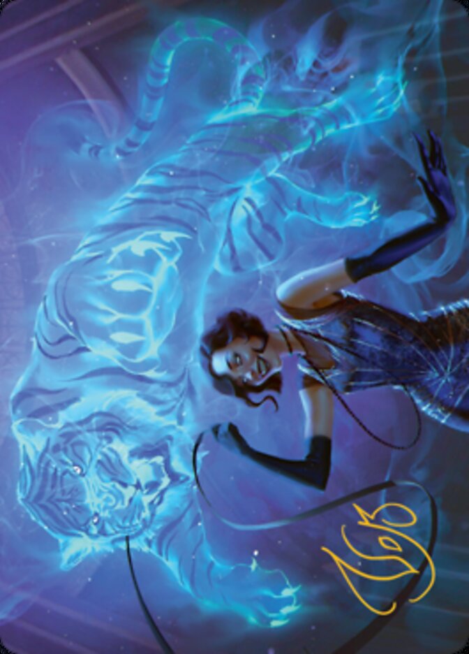 Extravagant Replication Art Card (Gold-Stamped Signature) [Streets of New Capenna Art Series]-1