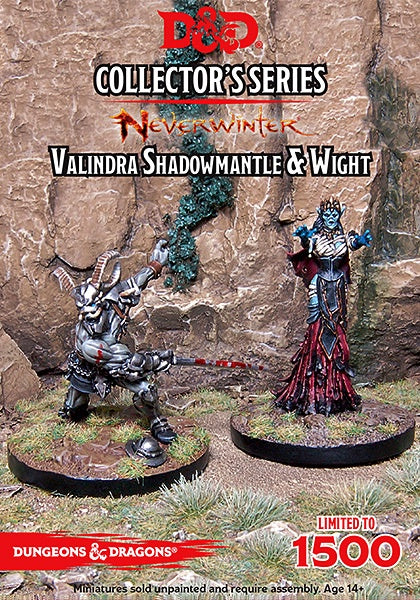 D&D Collectors Series Miniatures Neverwinter Valindra Shadowmantle & Wight (2 Figs)-1