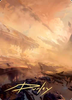 Plains 1 Art Card (Gold-Stamped Signature) [Zendikar Rising Art Series]-1