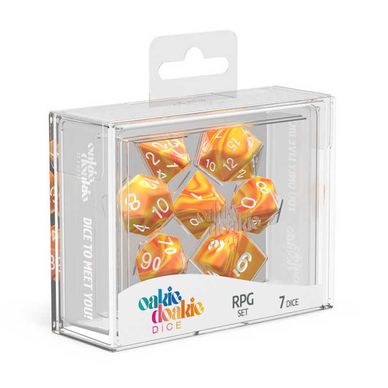 Oakie Doakie Dice RPG Set GemiDice - Sunstone (7)-1