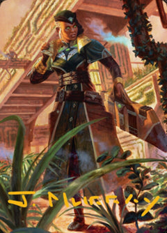 Vivien on the Hunt Art Card (Gold-Stamped Signature) [Streets of New Capenna Art Series]-1