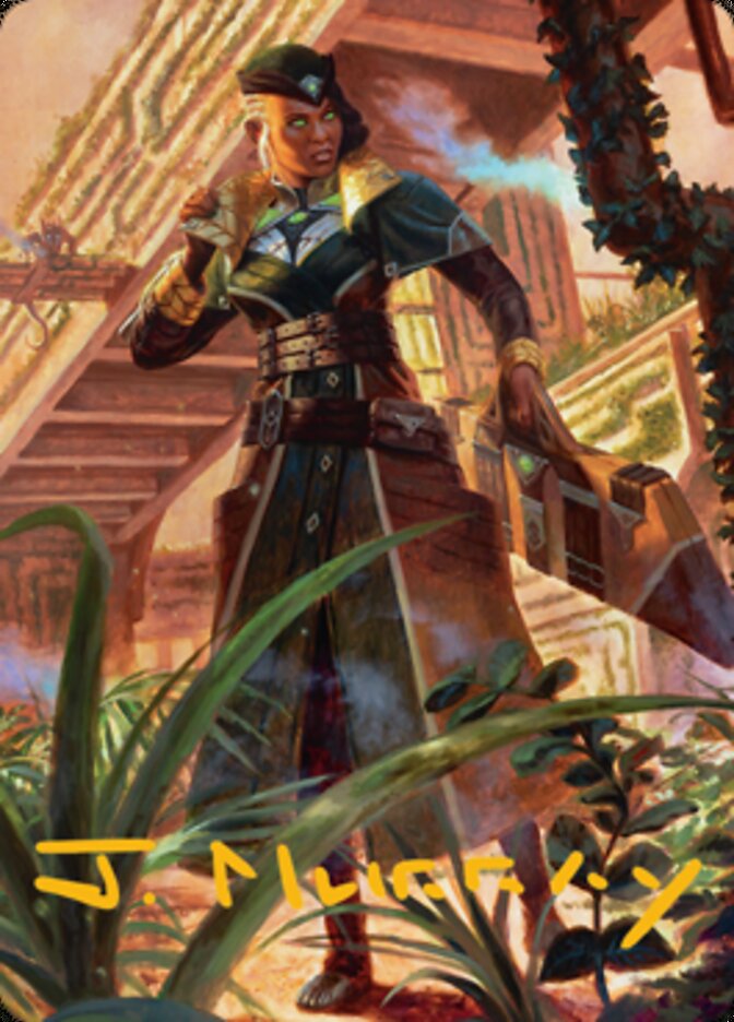 Vivien on the Hunt Art Card (Gold-Stamped Signature) [Streets of New Capenna Art Series]-1