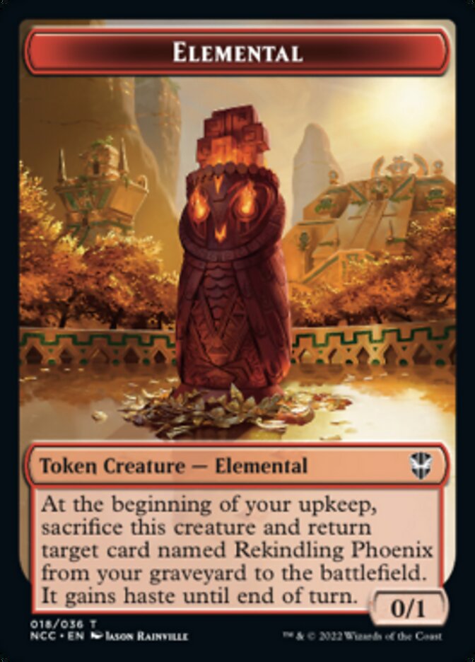 Elemental (018) // Copy Double-Sided Token [Streets of New Capenna Commander Tokens]-1