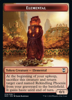 Elemental (018) // Copy Double-Sided Token [Streets of New Capenna Commander Tokens]-1