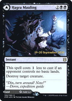 Hagra Mauling // Hagra Broodpit [Zendikar Rising Prerelease Promos]-1