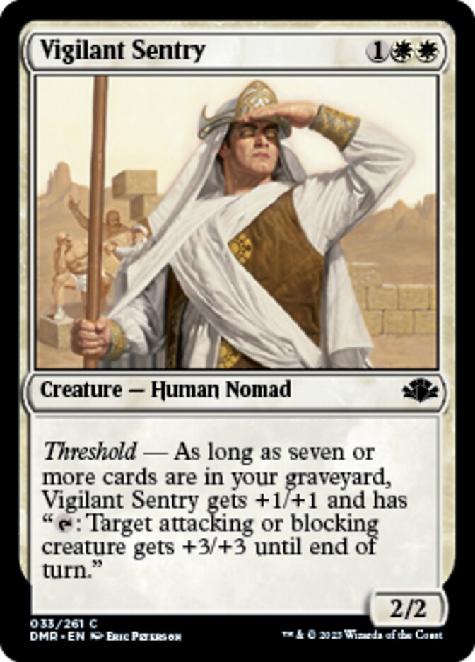 Vigilant Sentry [Dominaria Remastered]-1