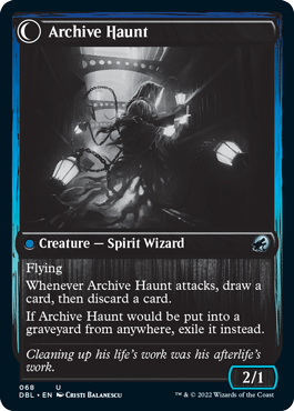Overwhelmed Archivist // Archive Haunt [Innistrad: Double Feature]-2