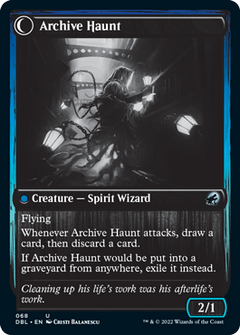 Overwhelmed Archivist // Archive Haunt [Innistrad: Double Feature]-2