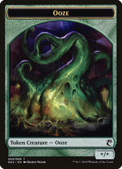 Ooze // Frog Lizard Double-Sided Token [Ravnica Allegiance Guild Kit Tokens]-1