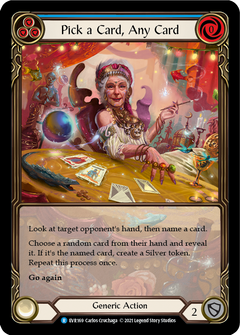 Pick a Card, Any Card (Blue) [EVR169] (Everfest)  1st Edition Extended Art Rainbow Foil-1