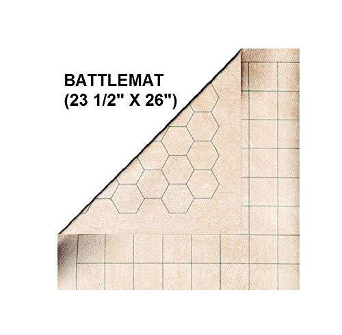 CHX 96246 Reversible Battlemat 1 Squares and 1 Hexes (23 1/2 x 26)-1