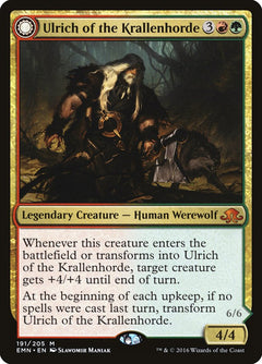 Ulrich of the Krallenhorde // Ulrich, Uncontested Alpha [Eldritch Moon]-1