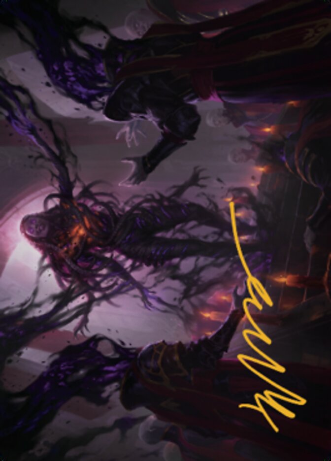 Braids, Arisen Nightmare Art Card 1 (Gold-Stamped Signature) [Dominaria United Art Series]-1