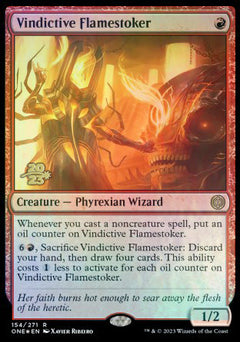 Vindictive Flamestoker [Phyrexia: All Will Be One Prerelease Promos]-1