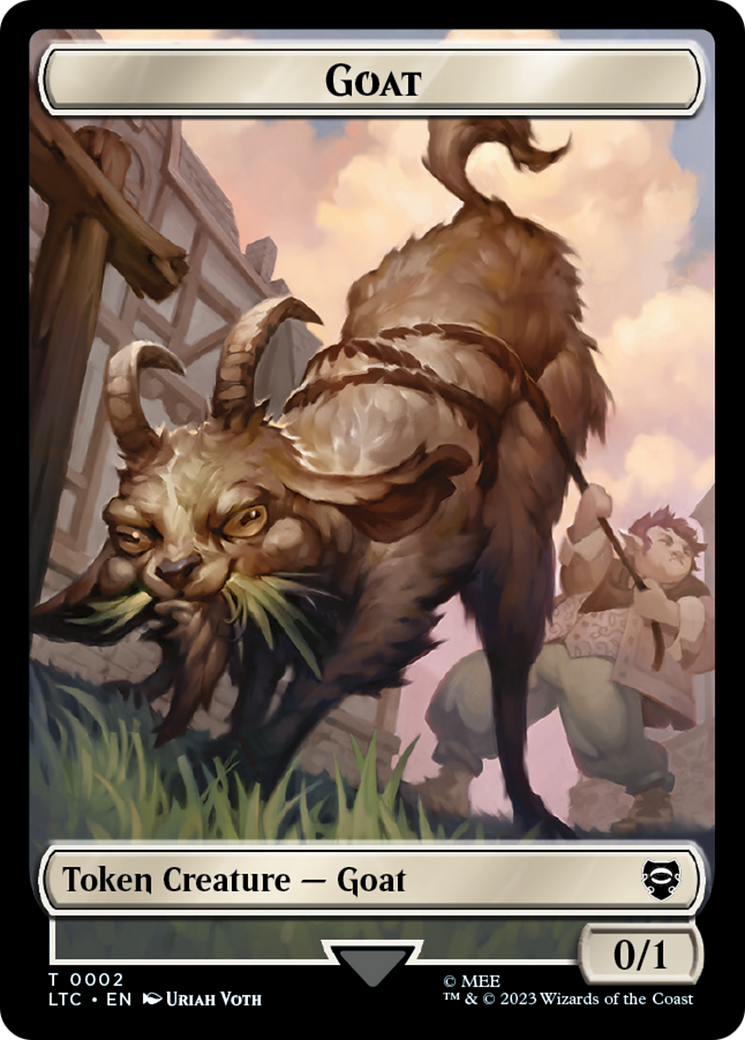 Bird // Goat Token [The Lord of the Rings: Tales of Middle-Earth Commander Tokens]-2