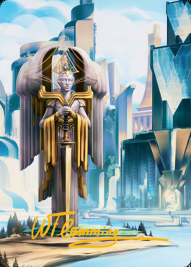 Island Art Card (Gold-Stamped Signature) [Streets of New Capenna Art Series]-1