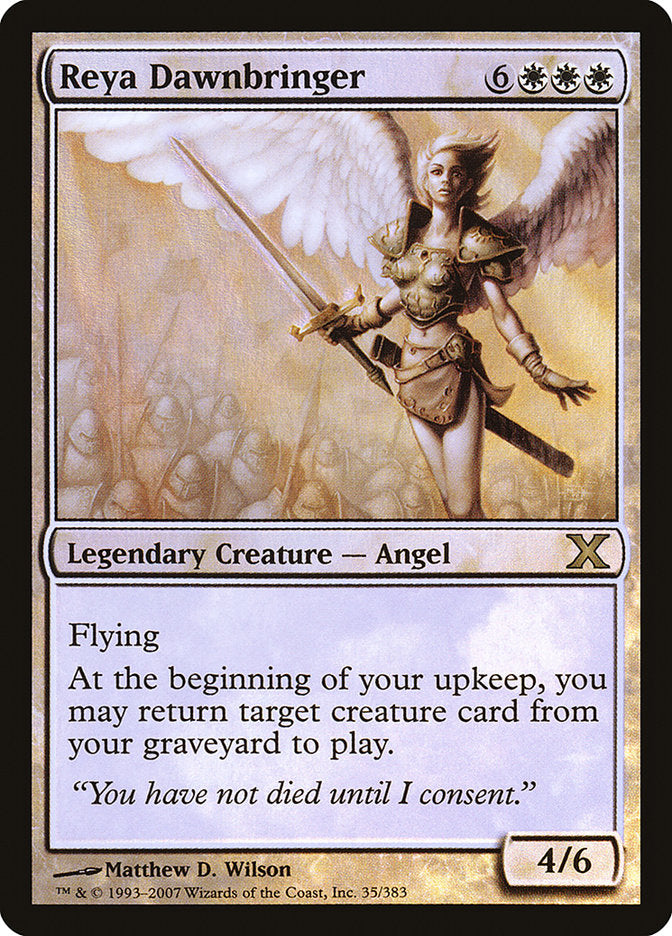 Reya Dawnbringer (Premium Foil) [Tenth Edition]-1