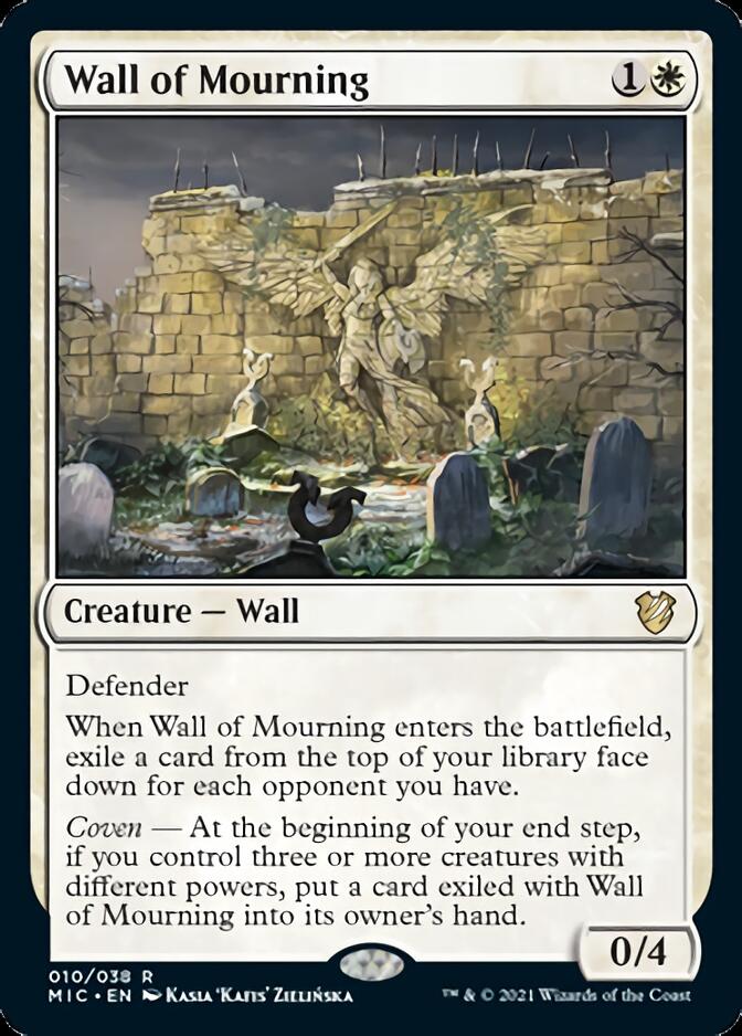 Wall of Mourning [Innistrad: Midnight Hunt Commander]-1