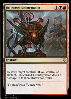 Unlicensed Disintegration [Starter Commander Decks]-1