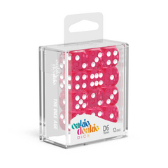 Oakie Doakie Dice D6 16 mm Speckled - Pink (12)-1