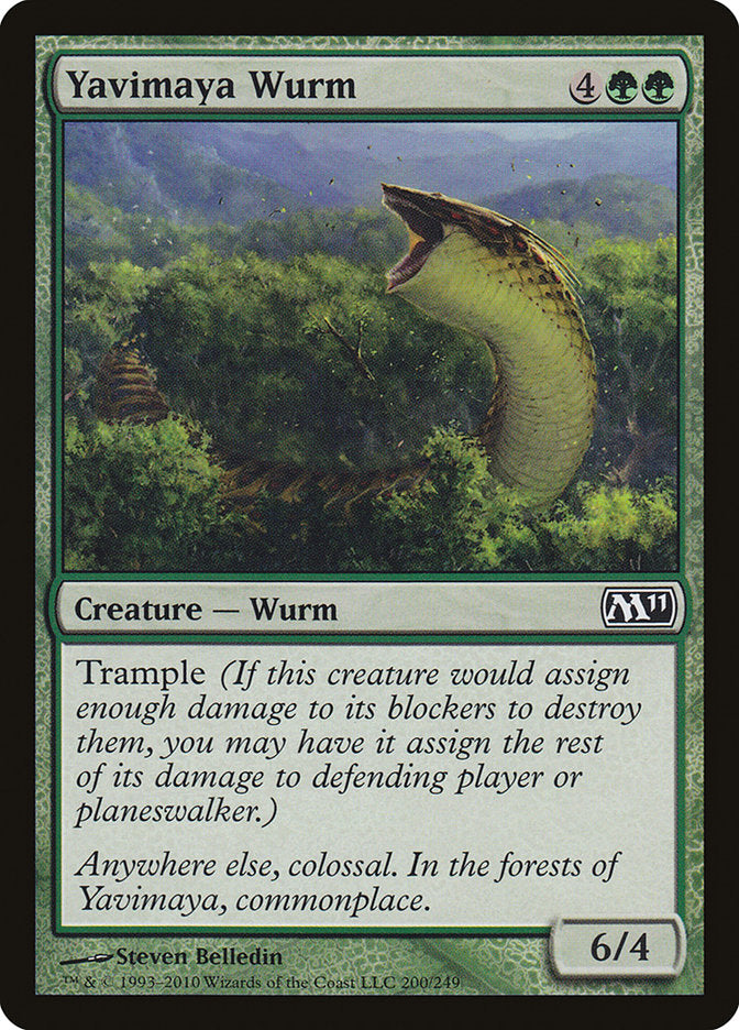 Yavimaya Wurm [Magic 2011]-1