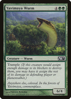 Yavimaya Wurm [Magic 2011]-1