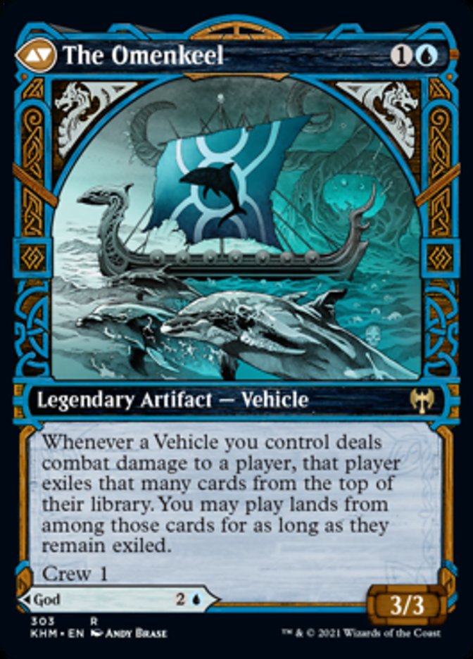 Cosima, God of the Voyage // The Omenkeel (Showcase) [Kaldheim]-2