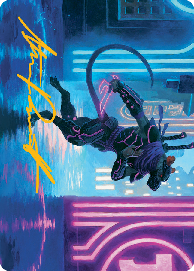 Nezumi Informant Art Card (Gold-Stamped Signature) [March of the Machine Art Series]-1
