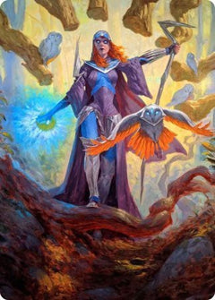 Kasmina, Enigma Sage Art Card [Strixhaven: School of Mages Art Series]-1