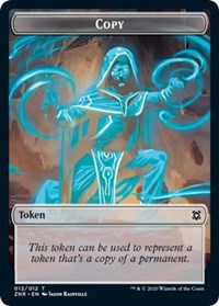 Copy // Drake Double-Sided Token [Zendikar Rising Tokens]-1