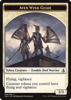 Aven Wind Guide // Hippo Double-Sided Token [Amonkhet Tokens]-1