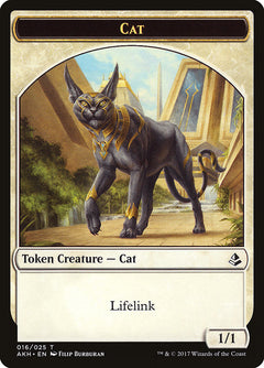 Tah-Crop Skirmisher // Cat Double-Sided Token [Amonkhet Tokens]-2
