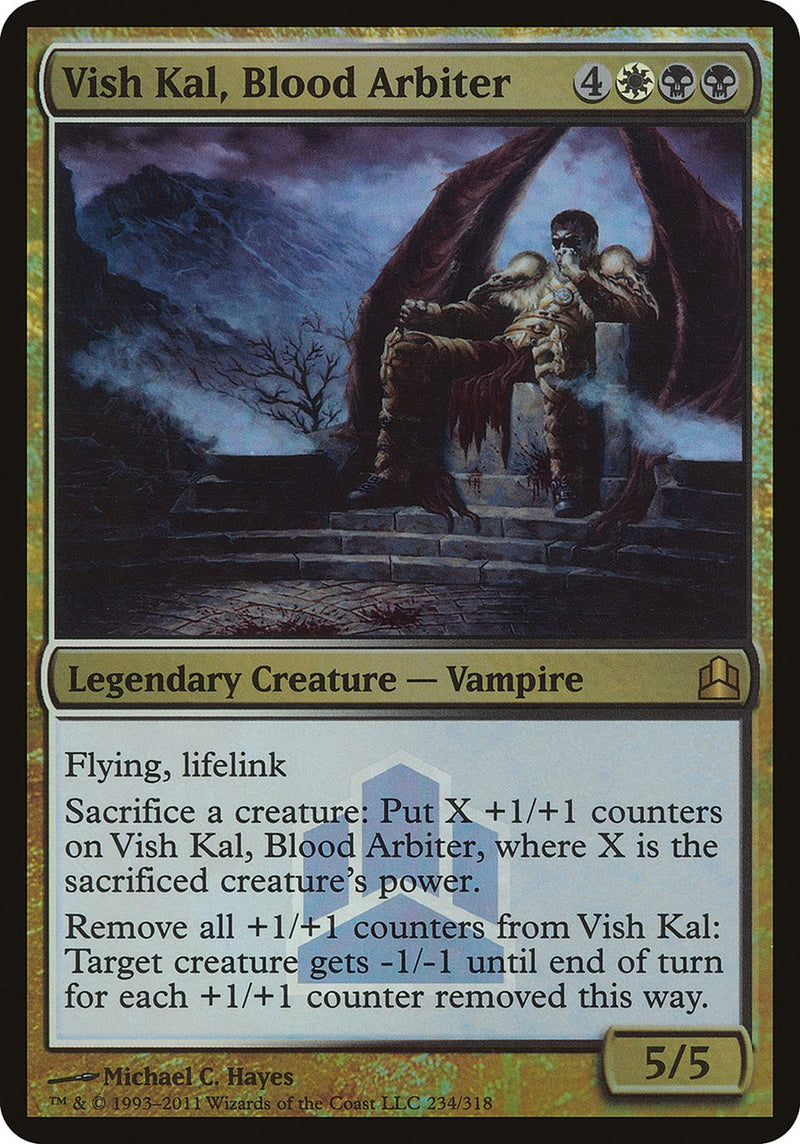 Vish Kal, Blood Arbiter (Launch) (Oversized) [Commander 2011 Oversized]-1