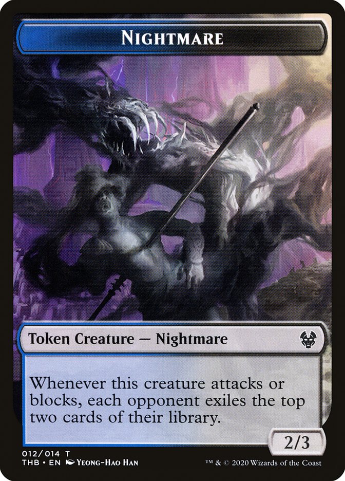 Satyr // Nightmare Double-Sided Token [Theros Beyond Death Tokens]-2