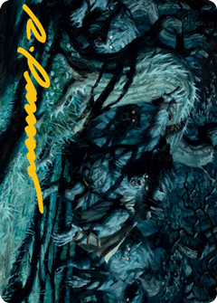 Unnatural Moonrise Art Card (Gold-Stamped Signature) [Innistrad: Midnight Hunt Art Series]-1