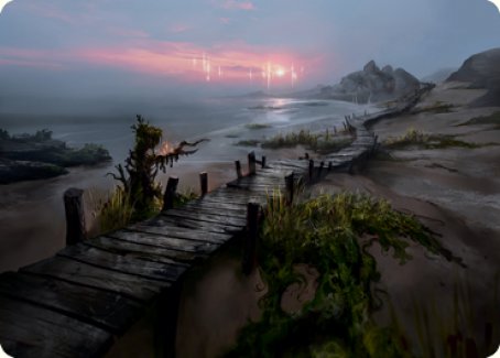 Deserted Beach Art Card [Innistrad: Midnight Hunt Art Series]-1